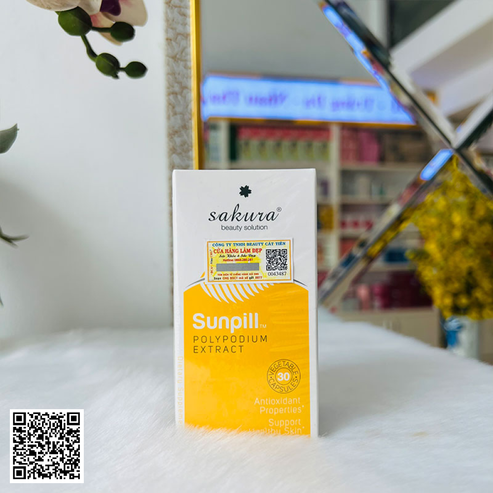 Viên Uống Chống Nắng Sinh Học Toàn Thân Sakura Sunpill Nhật Bản 30 Viên