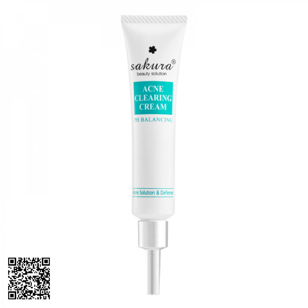 Kem Làm Giảm Và Ngừa Mụn Sakura Acne Clearing Cream Nhật Bản 25g