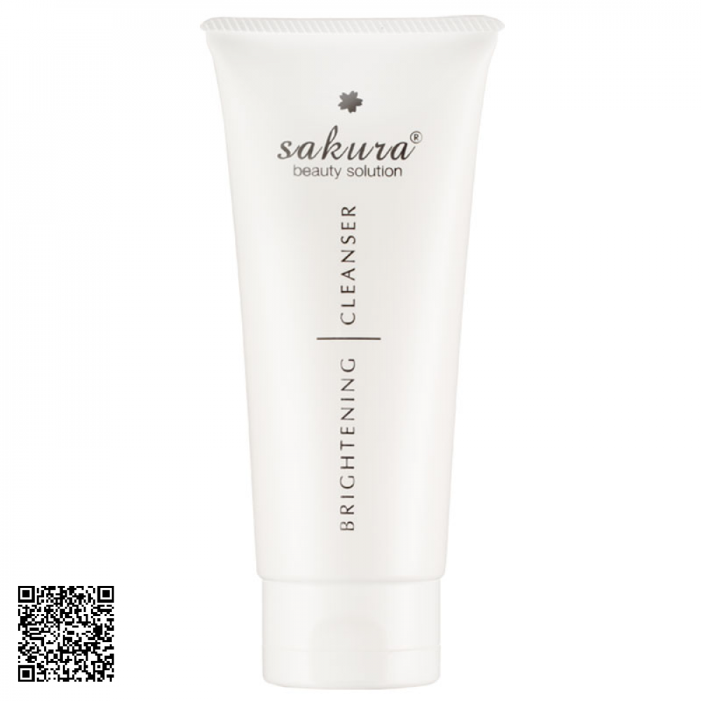 Sữa Rửa Mặt Dưỡng Trắng Da Ngừa Lão Hóa Sakura Brightening Cleanser Nhật Bản 100ml