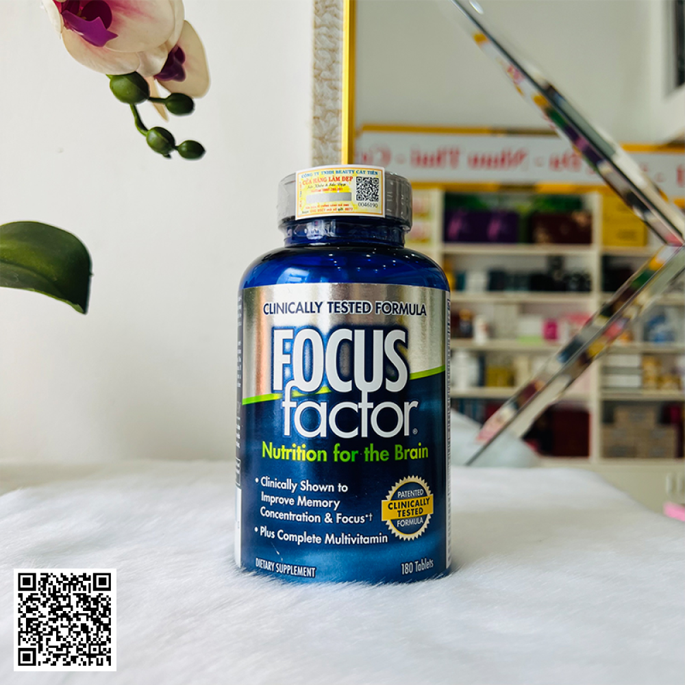 Viên Uống Focus Factor Nutrition For The Brain Mỹ 180 Viên