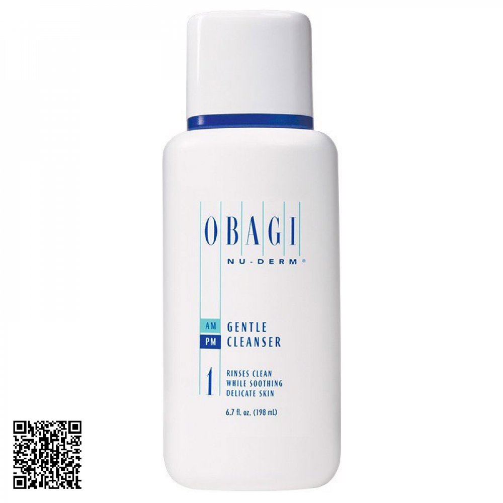 Sữa Rửa Mặt Dưỡng Ẩm Cho Da Khô Obagi Nu-Derm Gentle Cleanser Mỹ 200ml