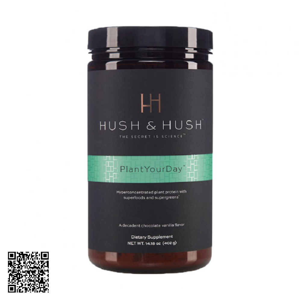 Bột Protein Hữu Cơ Thuần Chay Hush & Hush Plant Your Day Mỹ 402gr