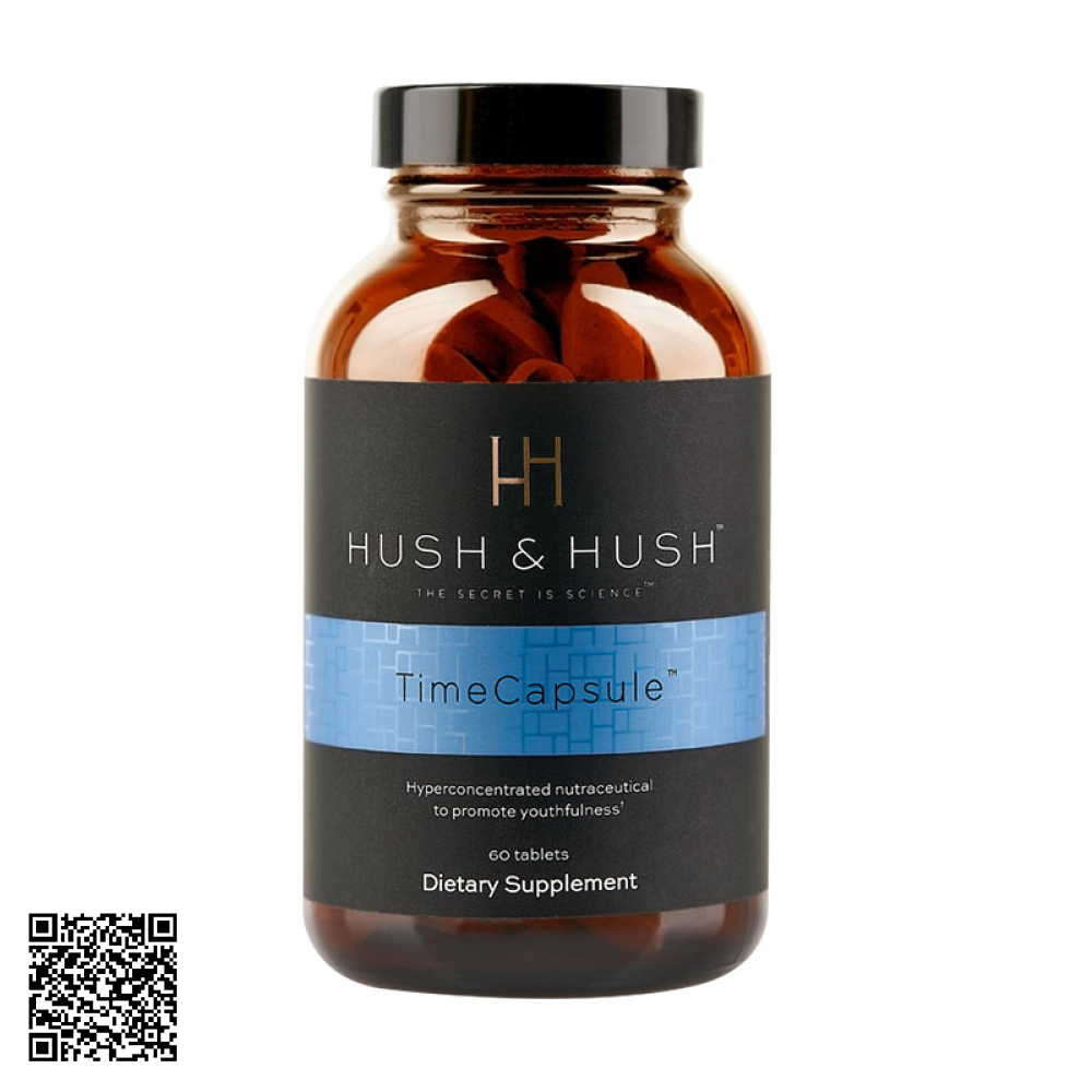 Viên Uống Mờ Nám, Trẻ Hóa Da Hush & Hush Time Capsule Mỹ 60 Viên