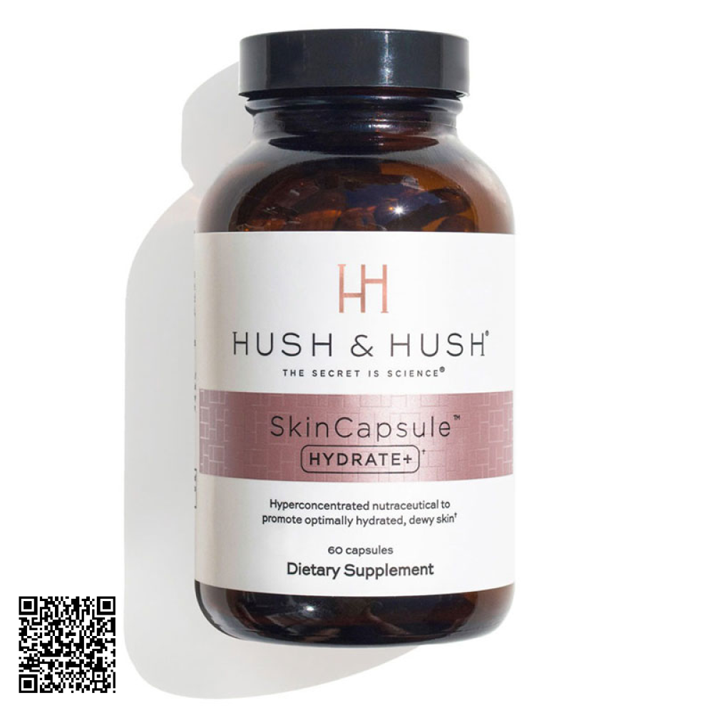 Viên Uống Cấp Ẩm Căng Mọng Da Hush & Hush Skin Capsule Hydrate+ Mỹ 60 Viên