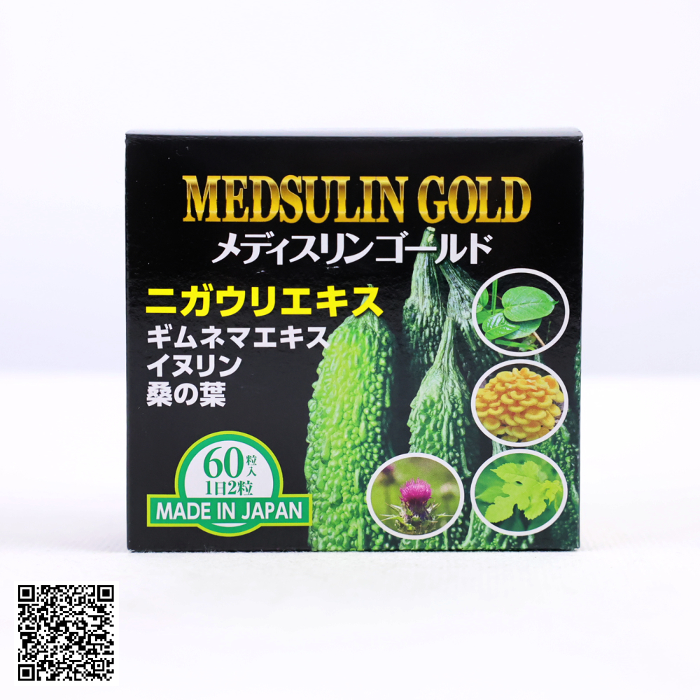 Thực Phẩm Chức Năng Viên Uống Tiểu Đường Medsulin Gold JpanWell Nhật Bản 60 Viên