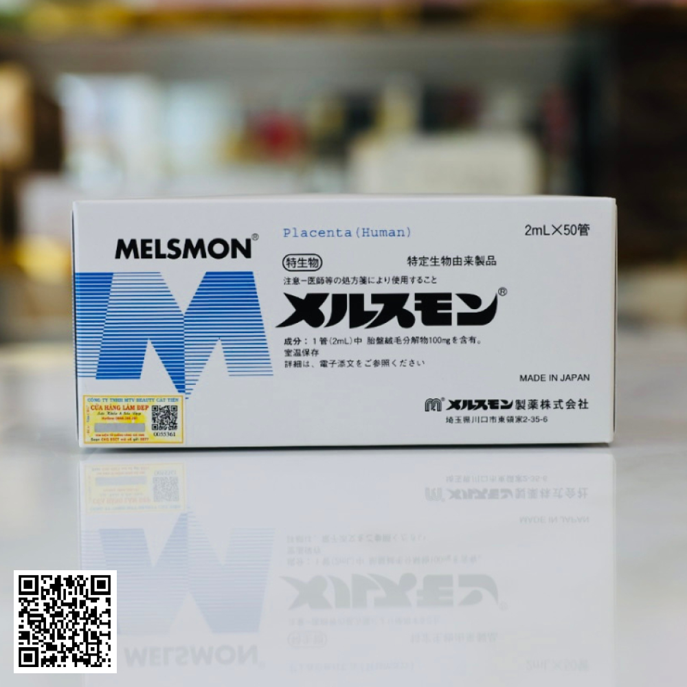 Melsmon Placenta Nhật Bản (Hộp 50 ống x 2ml)