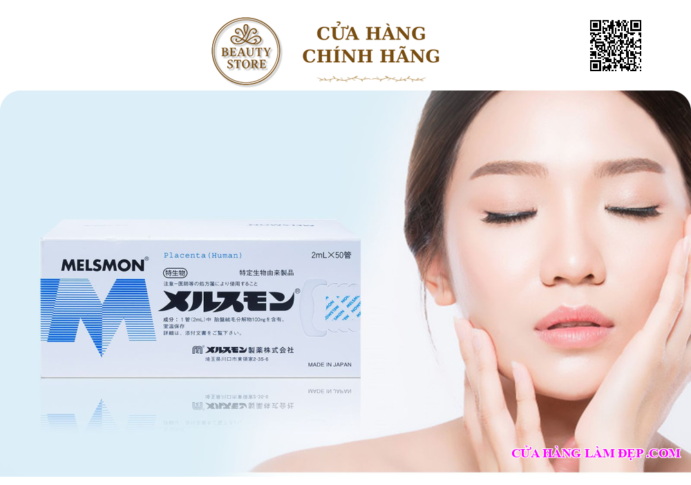 Tinh Chất Tế Bào nhau thai Melsmon Nhật Bản (Hộp 2ml x 50 ống)