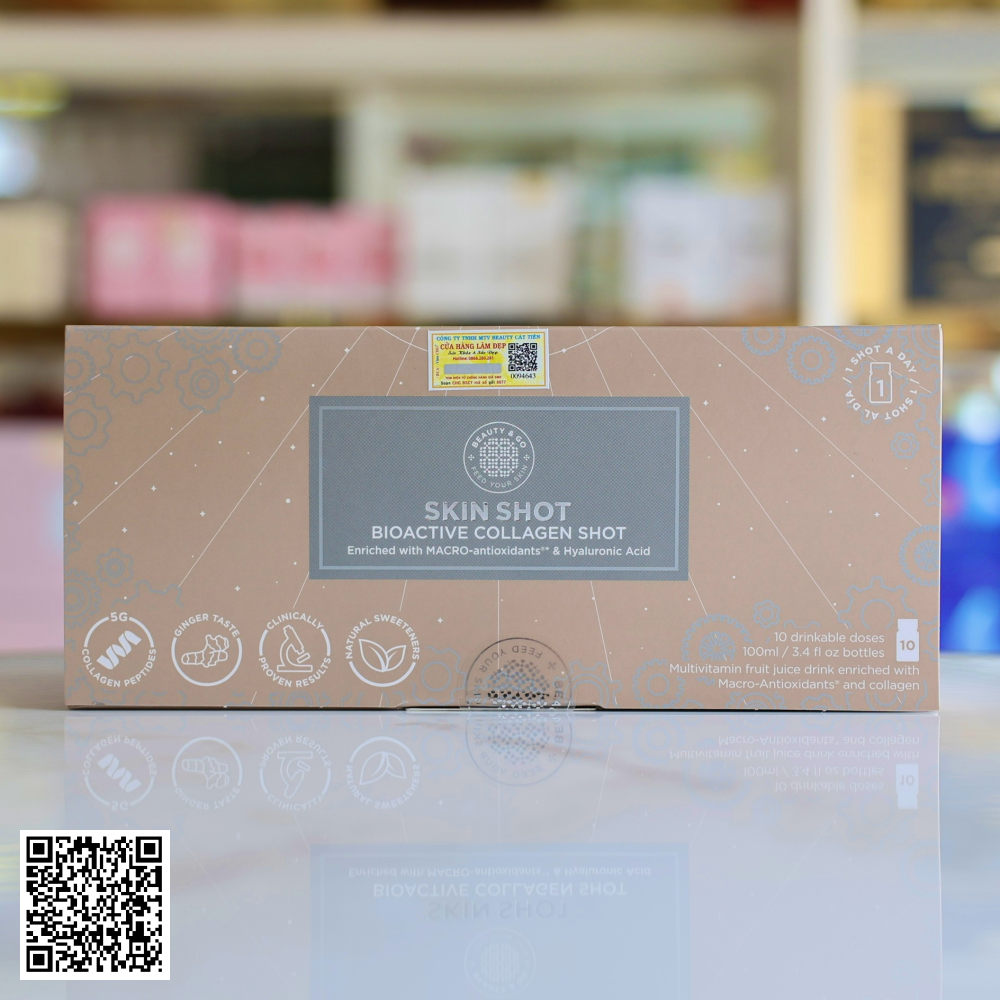 Nước Uống Collagen Skin Shot Trắng Da Hỗ Trợ Ngừa Lão Hóa Da