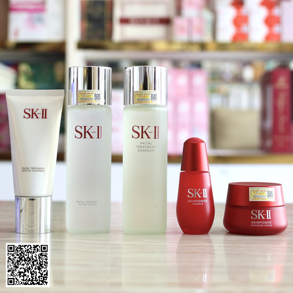 Bộ Mỹ Phẩm Dưỡng Da SK-II Dưỡng Ẩm Hỗ Trợ Ngừa Lão Hóa Nâng Cơ Da Của Nhật Bản 5 Sản Phẩm .