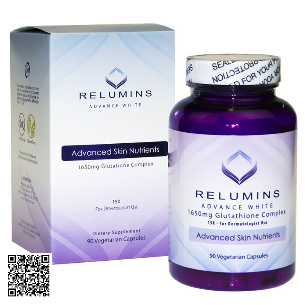 Viên Uống Relumins Advance White Glutathione Complex Trắng Da Mỹ 90 Viên