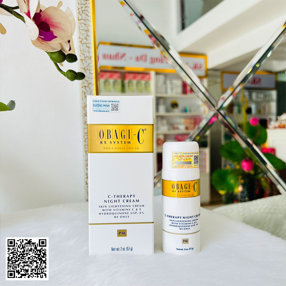 Kem CRX C-Therapy Night Cream Obagi Trẻ Hóa Phục Hồi Da 57gr Mỹ