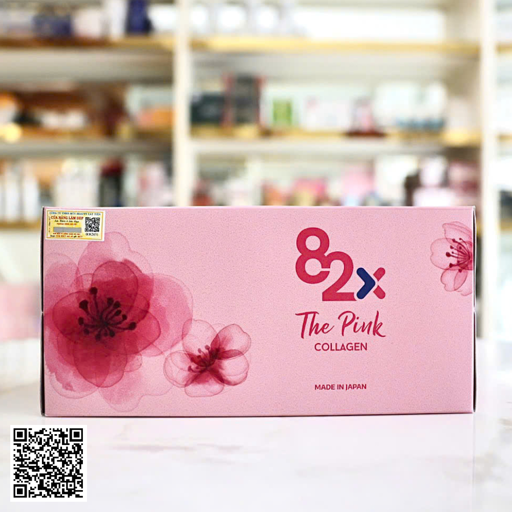 Nước Uống The Pink Collagen 82X Nhật Bản 10 Chai/Hộp
