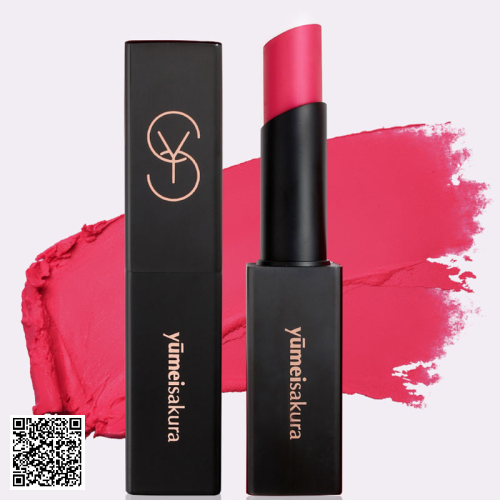 Son Lì Matte Revolution YMS08 Raspberry Hồng Nguyên Bản Yumeisakura Nhật Bản