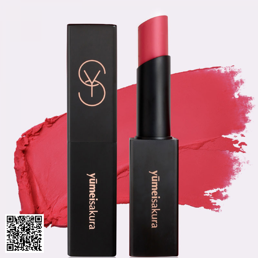 Son Lì Matte Revolution YMS09 Tomato Red Hồng Cam Yumeisakura Nhật Bản