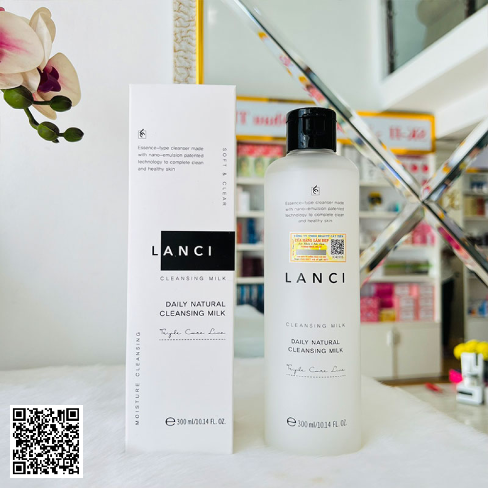 Sữa Tẩy Trang Daily Natural Cleansing Milk Lanci 300ml Hàn Quốc 
