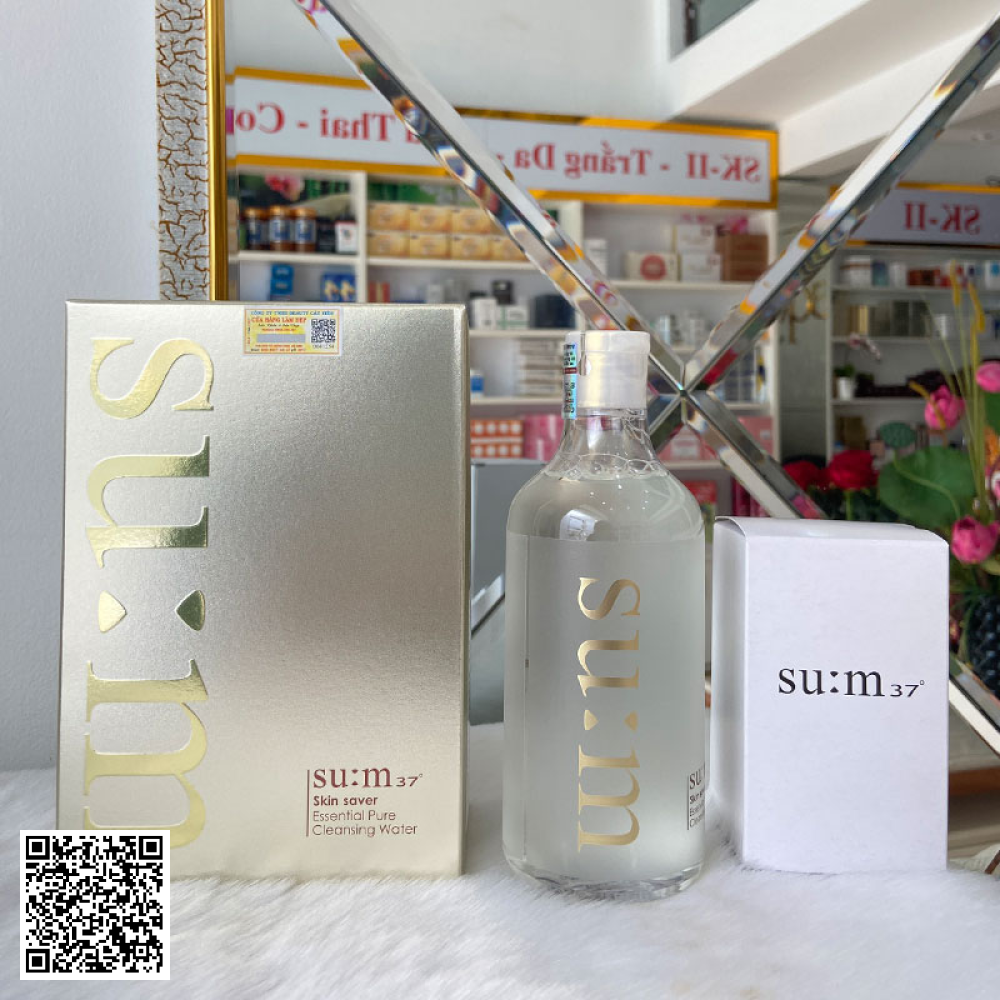 Nước Tẩy Trang Skin Saver Essential Pure Cleansing Water Su:m37 3 Trong 1 400ml Hàn Quốc