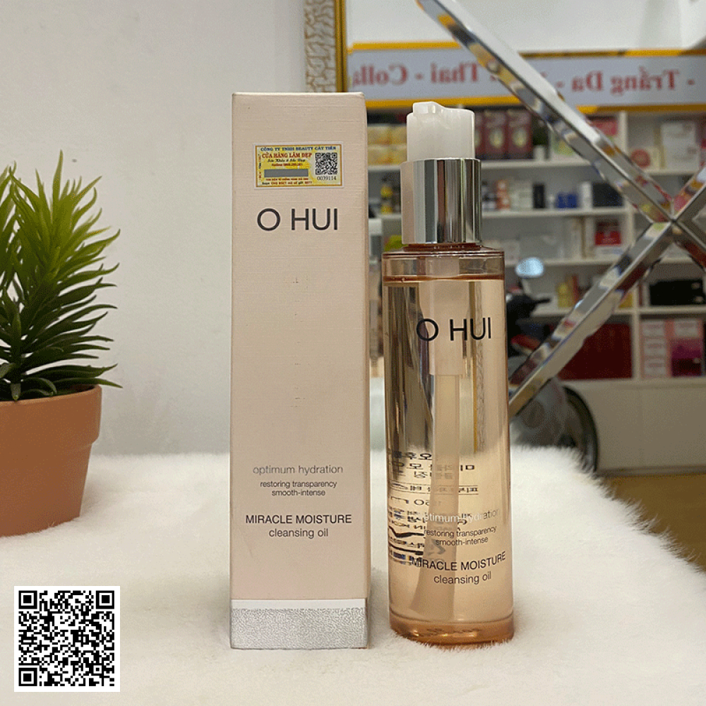 Dầu Tẩy Trang Miracle Moisture Cleansing Oil Ohui Hàn Quốc 150ml 