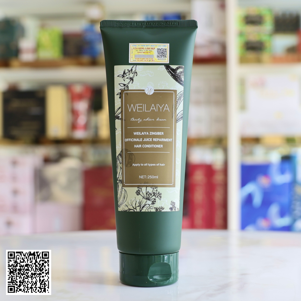 Bộ Dầu Gội Xả Gừng Hà Thủ Ô Weilaiya Zingiber Oficinale Juice Ngăn Rụng Tóc Từ Trung Quốc 400ml x 250ml