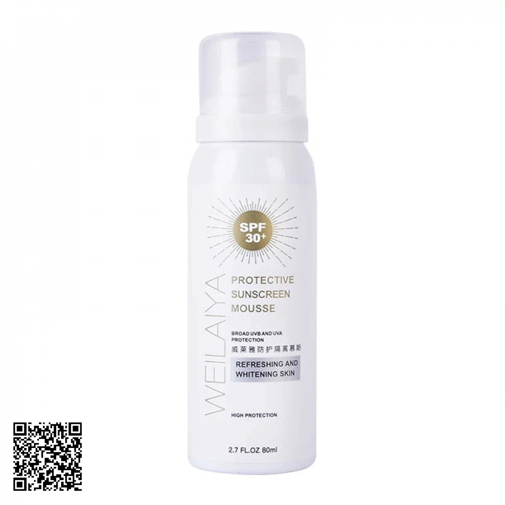 Bột Chống Nắng  Protect Sunscreen Mousse SPF30+ Weilaiya 80ml