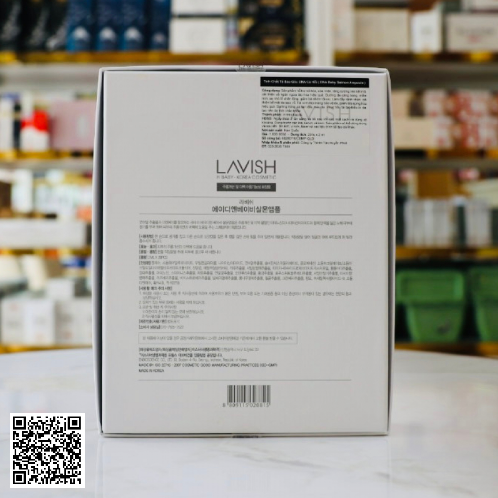 Tinh Chất DNA Cá Hồi DNA Baby Salmon Ampoule Lavish H Baby Hàn Quốc 28 Ống