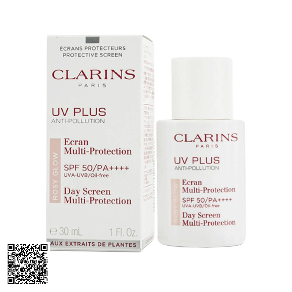 Kem Chống Nắng Rosy Glow Clarins Paris UV Plus Anti-Pollution SPF50/PA++++  Pháp 30ml