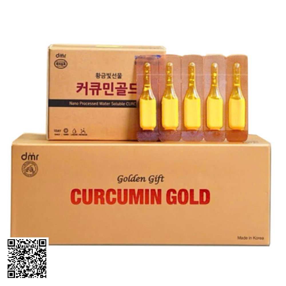 Tinh Chất Nghệ Nano Curcumin Gold Golden Gift Của Hàn Quốc Hộp 50 Tép 