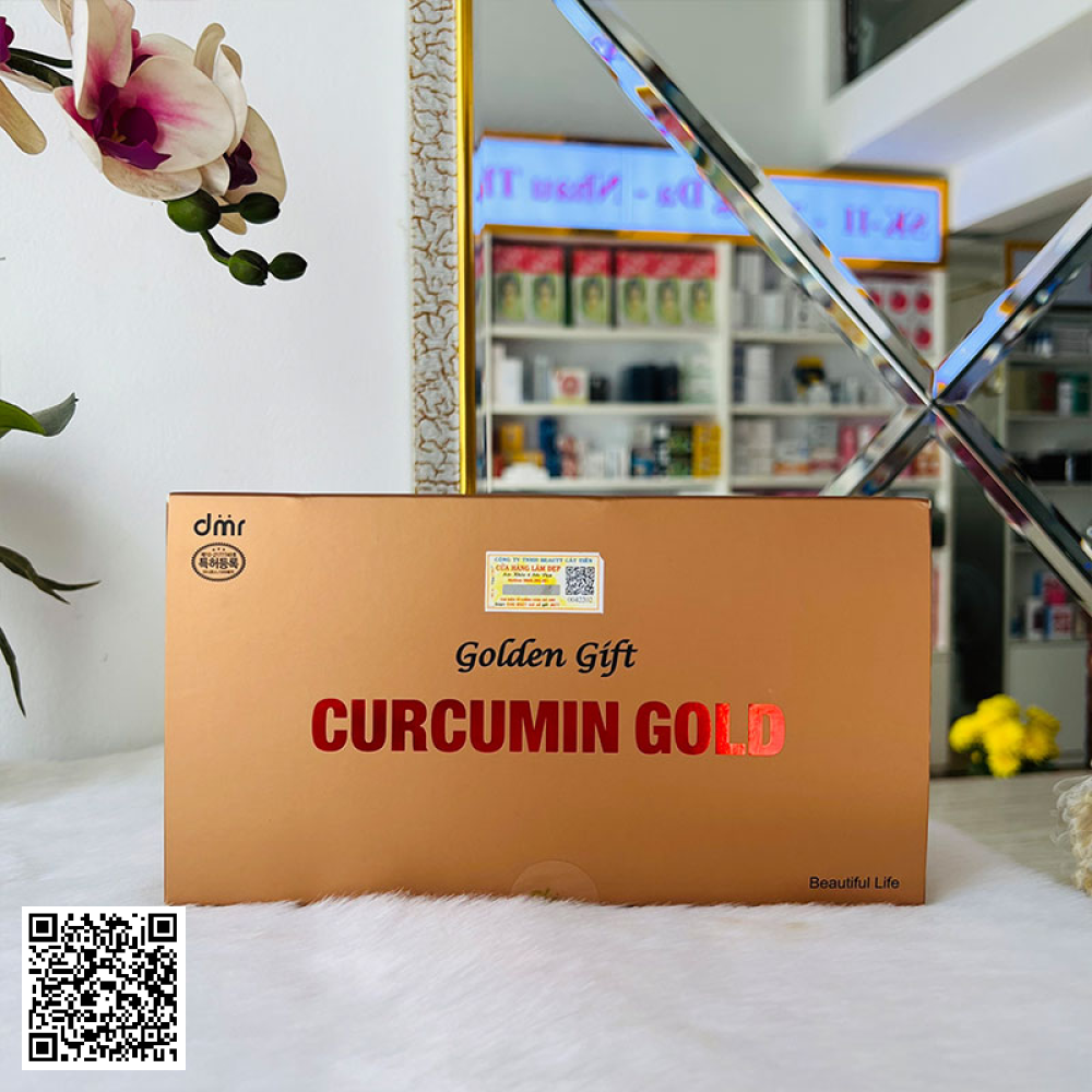 Tinh Chất Nghệ Nano Curcumin Gold Golden Gift Của Hàn Quốc Hộp Lớn 100 Tép 