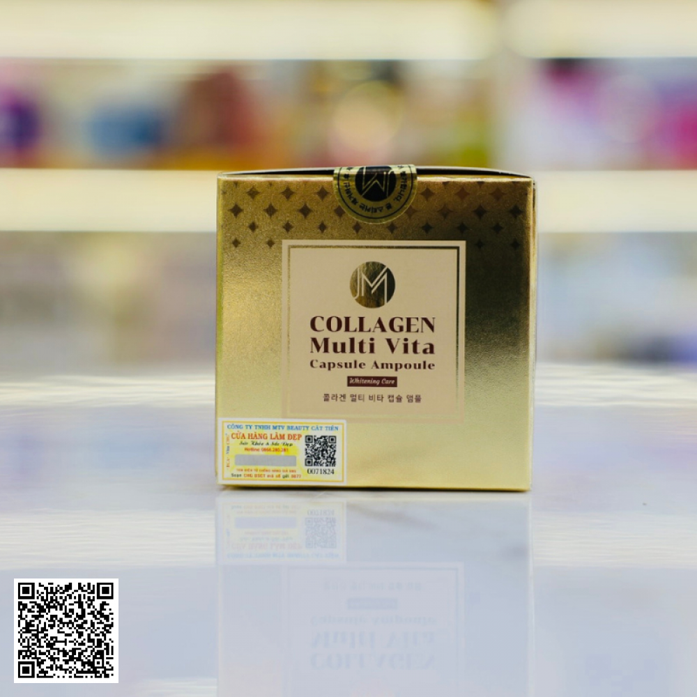 Viên Collagen Tươi Ammud Multi Vita Ampoule Cải Thiện Nếp Nhăn, Trẻ Hóa Da Hàn Quốc 38 Viên