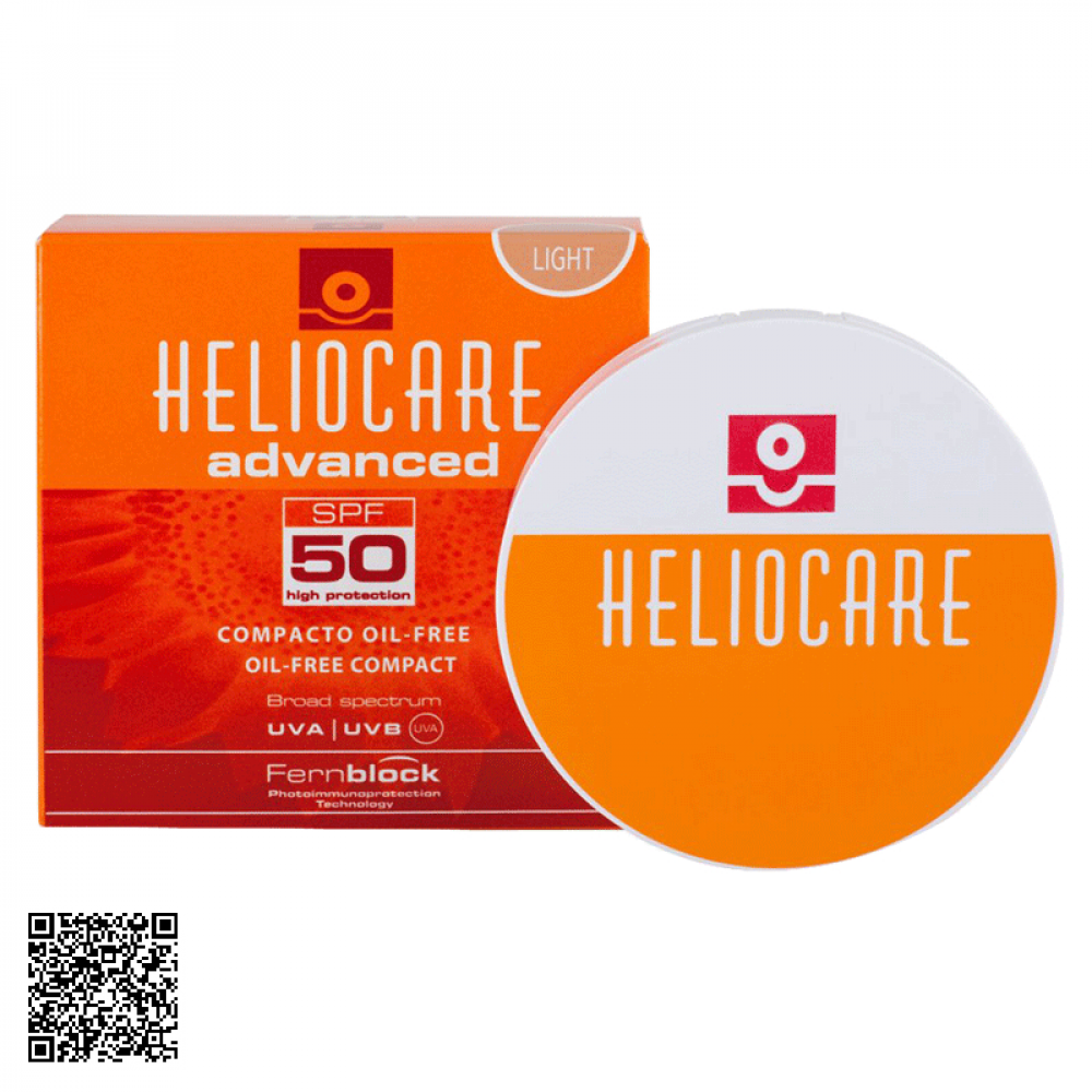 Phấn Nền Advanced Oil Free Compact SPF50 Heliocare  Chống Nắng Cho Mọi Loại Da Của Tây Ban Nha 10g