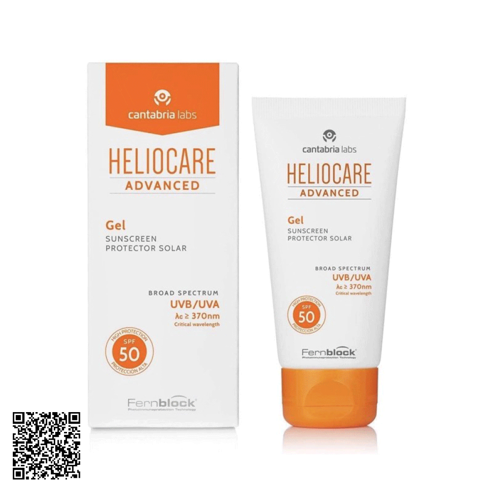 Gel Advanced SPF50 Heliocare Chống Nắng Cho Da Nhờn, Nhạy Cảm Của Tây Ban Nha 50ml