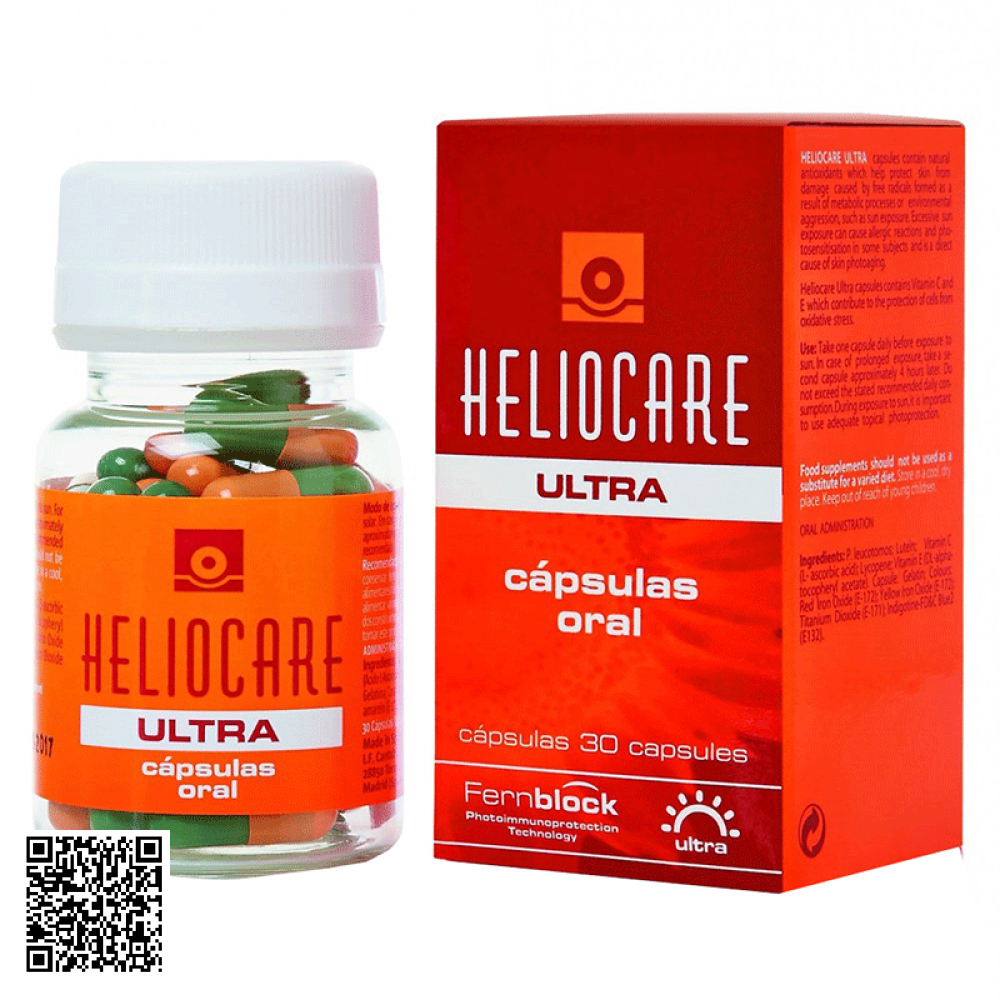 Viên Uống Ultra Oral Heliocare Chống Nắng Cao Cấp Của Tây Ban Nha 30 Viên