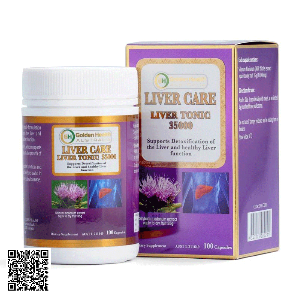Viên Uống Liver Care Liver Tonic 35000mg Golden Health Của Úc 100 Viên