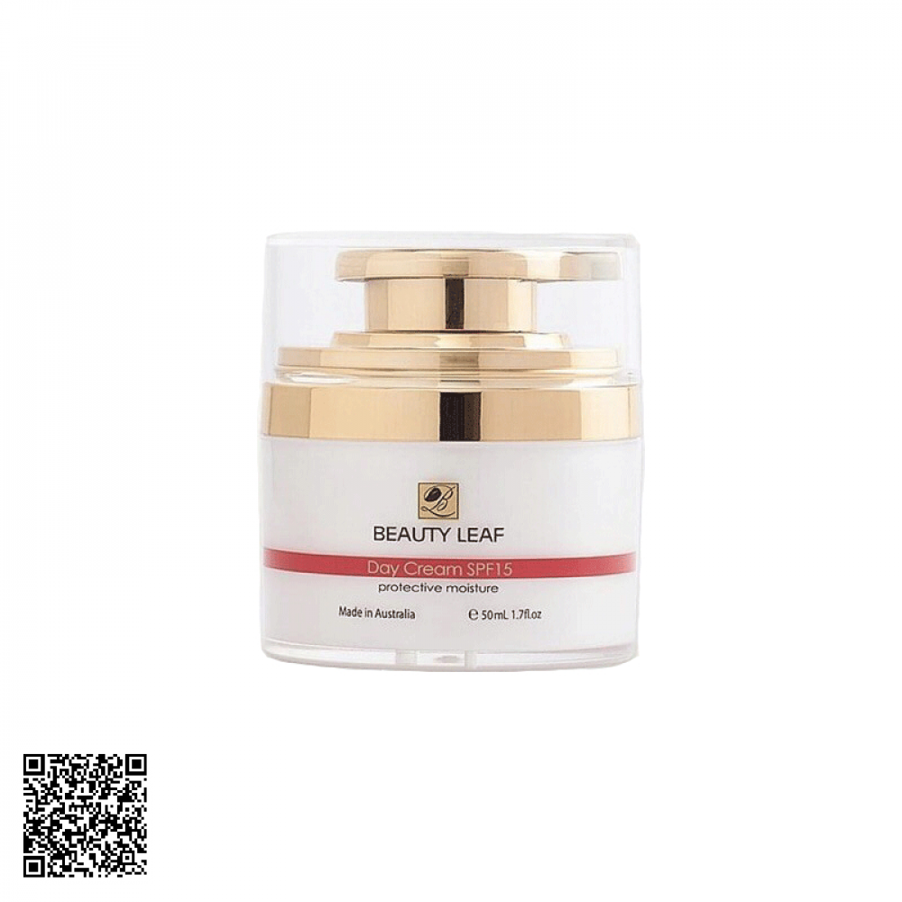 Kem Beauty Leaf Day Cream SPF15 Golden Health Dưỡng Trắng, Chống Nắng Bảo Vệ Da Ban Ngày Của Úc 50ml