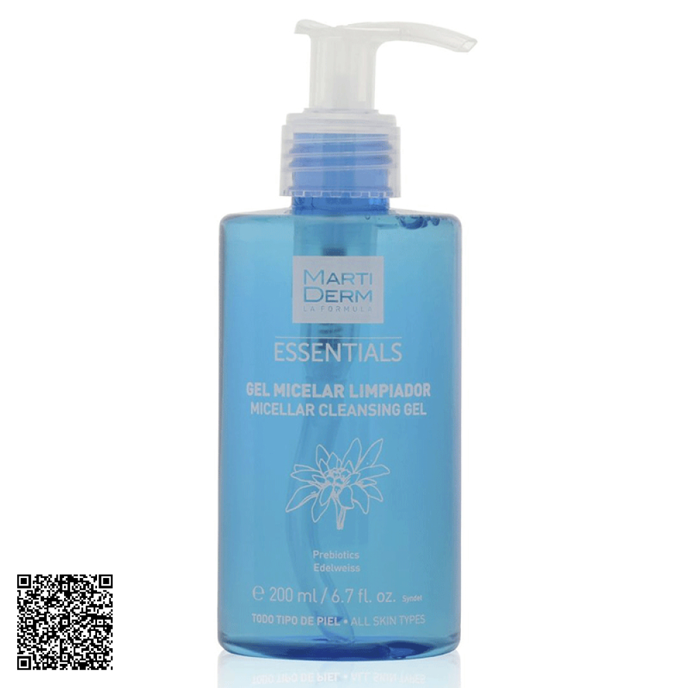 Gel Rửa Mặt Martiderm Essentials Micellar Cleansing Gel Thông Thoáng Lỗ Chân Lông Và Cân Bằng Độ Ẩm Cho Mọi Loại Da Của Tây Ban Nha 200ml
