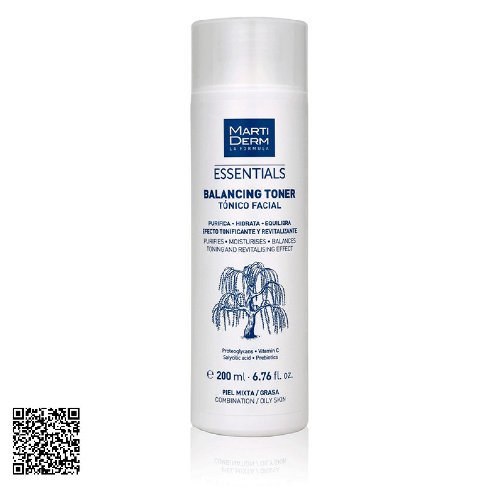 Nước Essentials Balancing Toner MartiDerm Cân Bằng Làm Sạch Của Tây Ban Nha 200ml
