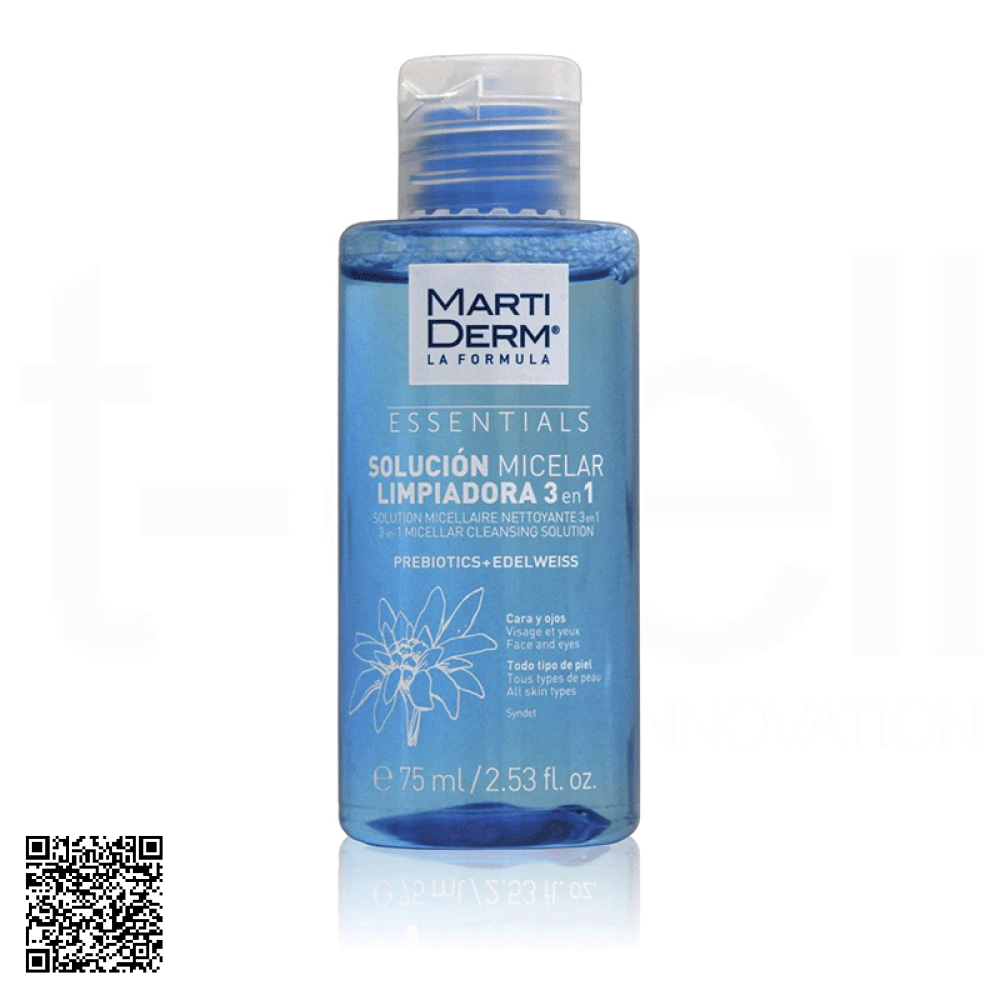 Nước Tẩy Trang Martiderm Essentials Micellar Cleansing Solution 3 In 1 Của Tây Ban Nha 75ml