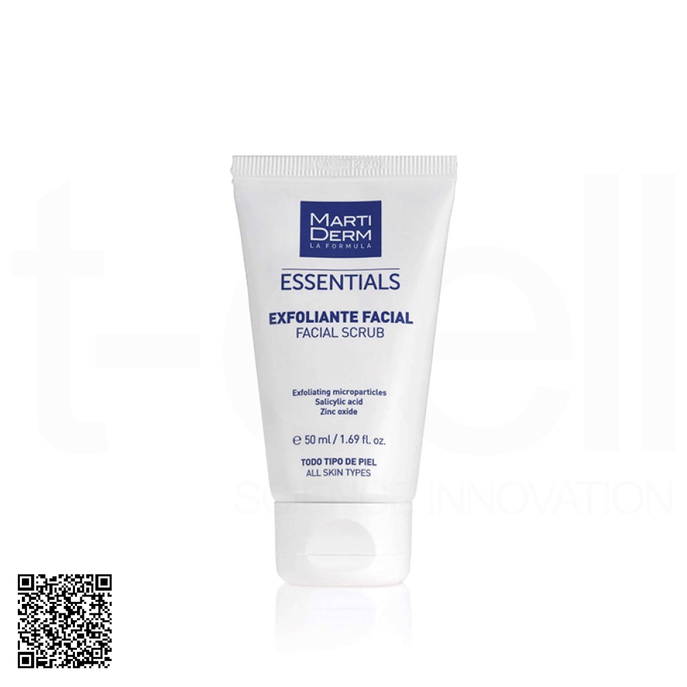 Tẩy Tế Bào Chết Da Mặt MartiDerm Essentials Facial Scrub Của Tây Ban Nha 50ml