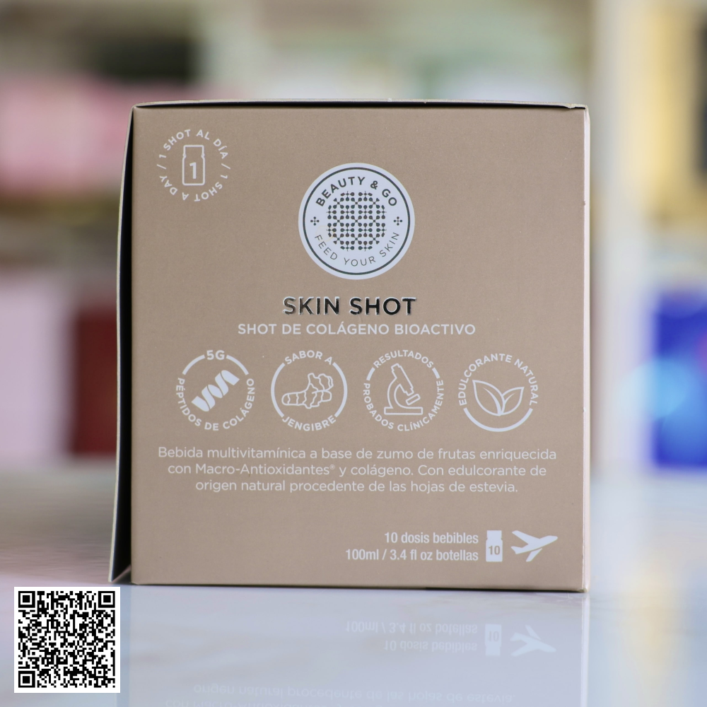 Nước Uống Collagen Skin Shot Cao Cấp Trắng Sáng ,Mờ Nám Da Của Tây Ban Nha Hộp 30 Chai*100ml 