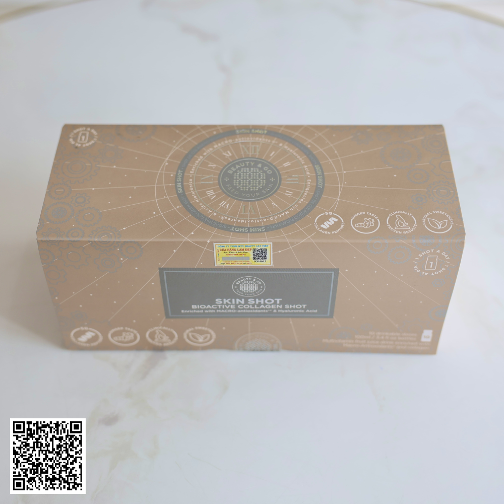 Nước Uống Collagen Skin Shot Cao Cấp Trắng Sáng ,Mờ Nám Da Của Tây Ban Nha Hộp 30 Chai*100ml 