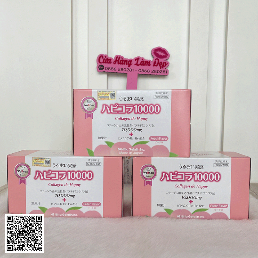 Nước Uống Collagen De Happy 10.000mg Bí Quyết Làm Đẹp Từ Nhật Bản Liệu Trình 30 Ngày