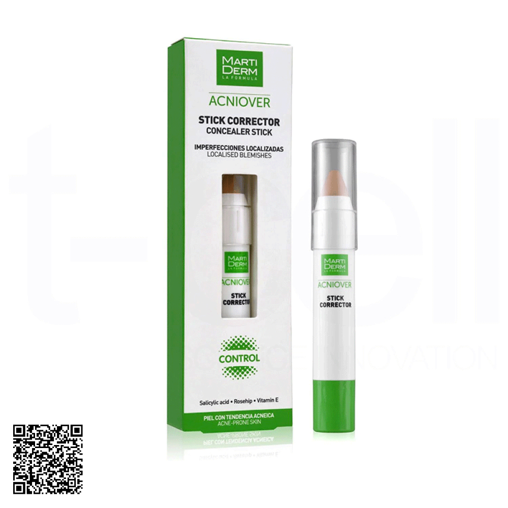 Kem Che Khuyết Điểm & Giảm Mụn MartiDerm Acniover Cover Stick Corrector Tây Ban Nha 15ml
