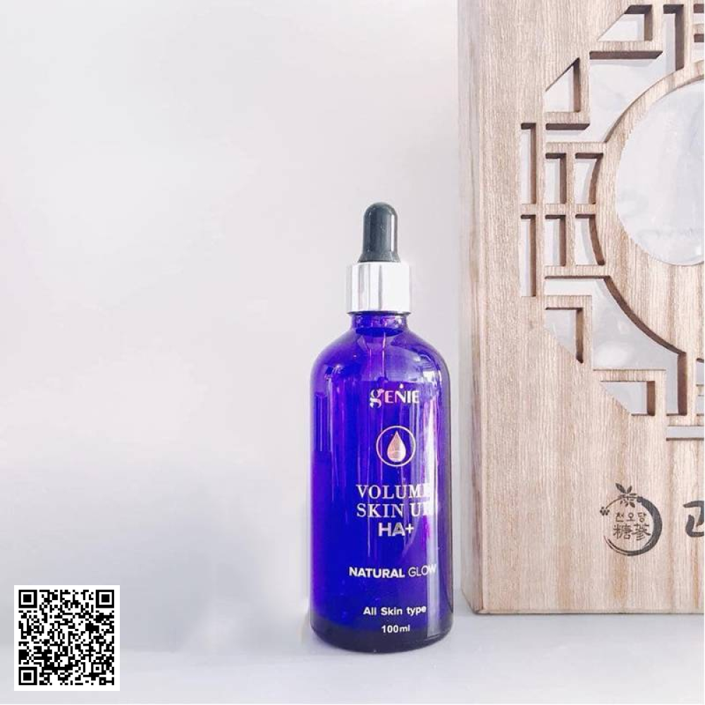 Serum Dưỡng Ẩm Genie Natural Glow Volume Skin Up HA+ Hàn Quốc 100ml