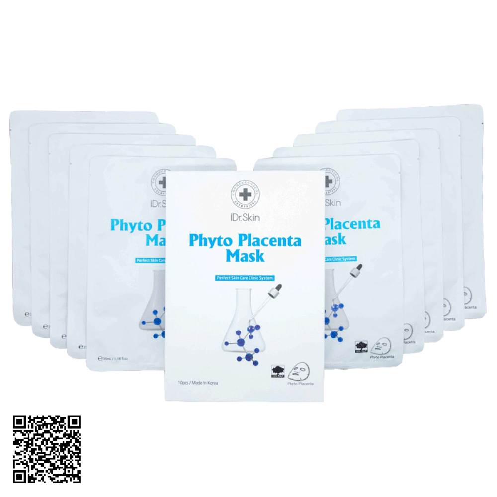 Mặt Nạ Nhau Thai iDrSkin Phyto Placenta Mask Hàn Quốc 10 Miếng