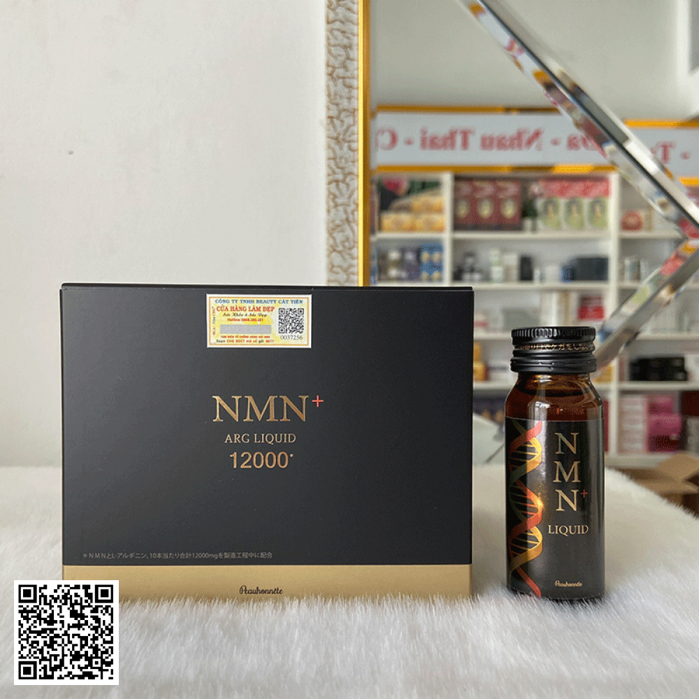 Nước Uống Trẻ Hóa Da NMN + Arg Liquid 12000 Collagen Nhật Bản 10 Ngày Uống