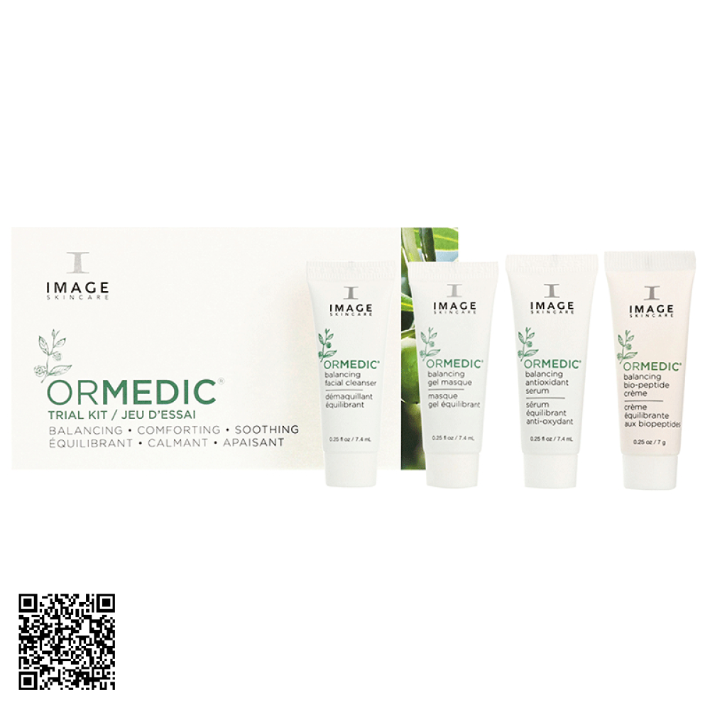 Bộ Sản Phẩm Cân Bằng Và Dịu Da Image Skincare Ormedic Travel Kit Mỹ