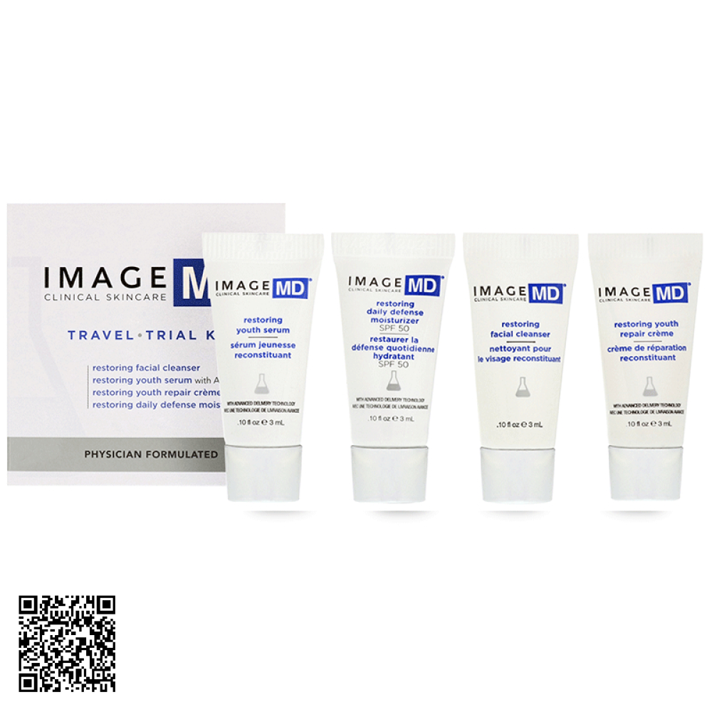 Bộ Trẻ Hóa Da Chuyên Sâu Image Skincare MD Travel Trial Kit Mỹ