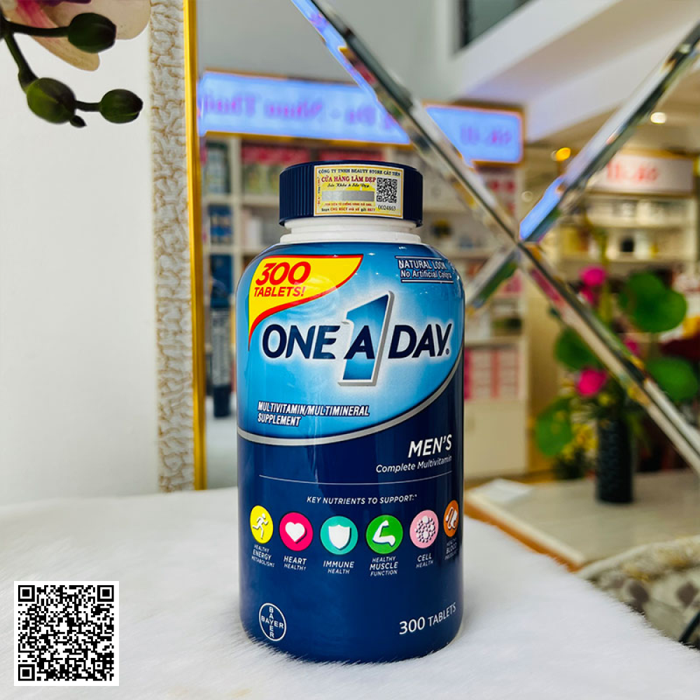 Viên Uống Bổ Sung Vitamin Cho Nam Giới One A Day Men’s Complete Multivitamin Mỹ 300 Viên