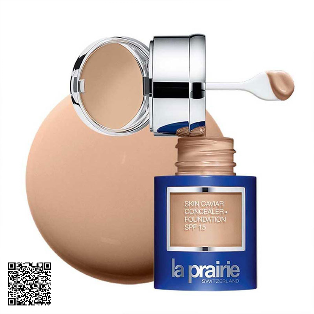 Kem Nền Che Khuyết Điểm La Prairie Skin Caviar Concealer Foundation SPF 15 Tone NC10 Thụy Sĩ 30ml