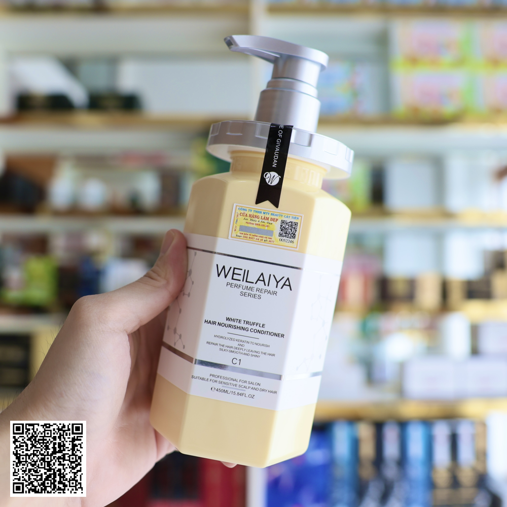 Dầu Xả Weilaiya White Truffle Hair Nourishing Conditioner Phục Hồi Đa Tầng Nấm Truffle Từ Trung Quốc 450ml