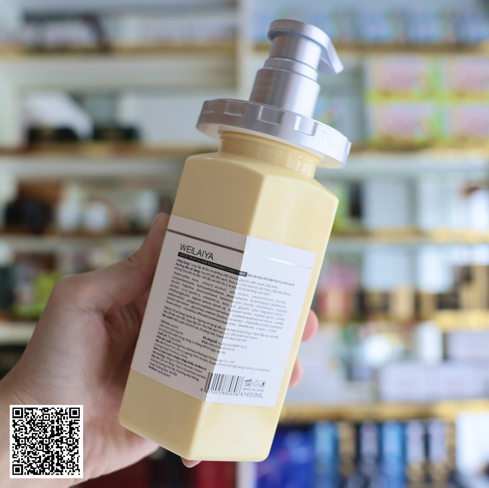 Dầu Xả Weilaiya White Truffle Hair Nourishing Conditioner Phục Hồi Đa Tầng Nấm Truffle Từ Trung Quốc 450ml
